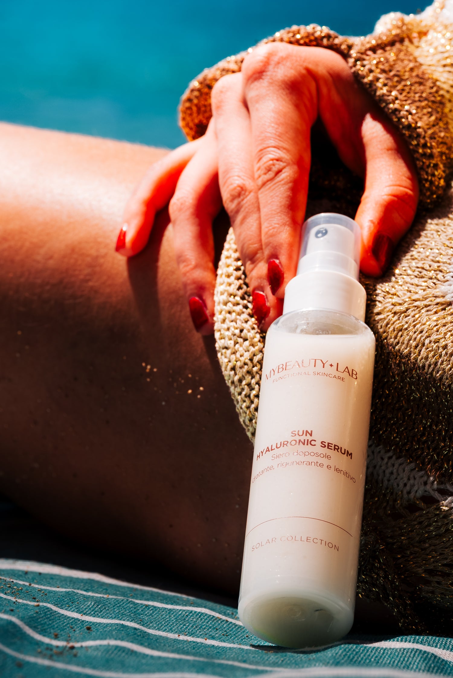 SUN HYALURONIC SERUM Siero doposole viso acido ialuronico after sun